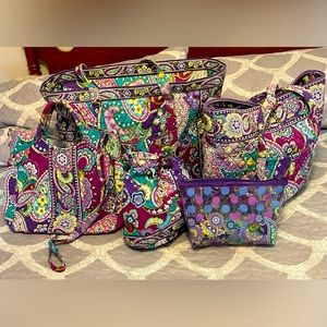 5 piece Vera Bradley travel set
